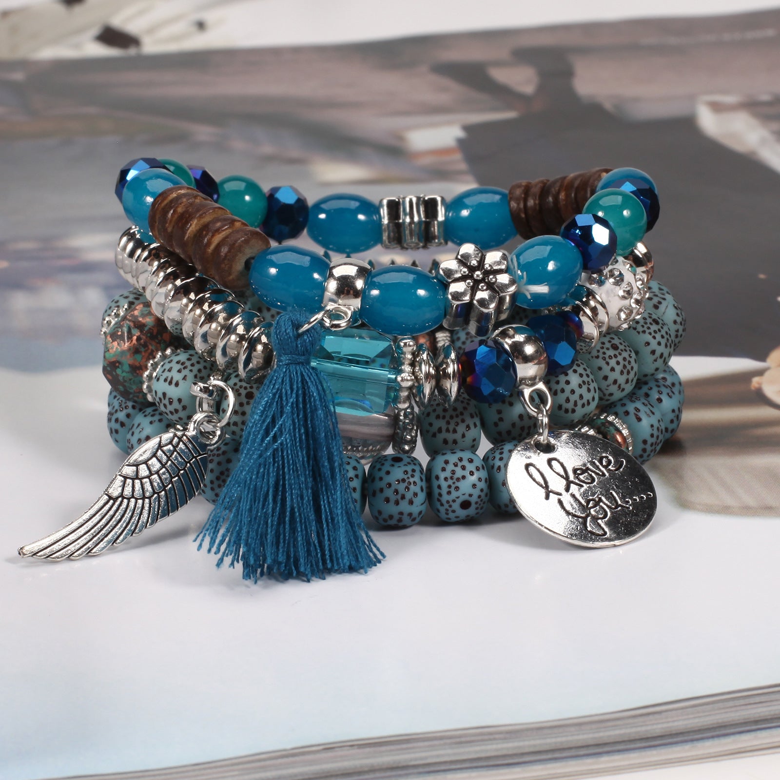 Boho Cross Beaded Bracelet - product image 30