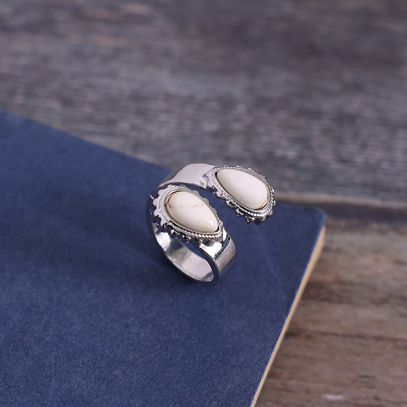 Turquoise Vintage Cross Ring - product image 7