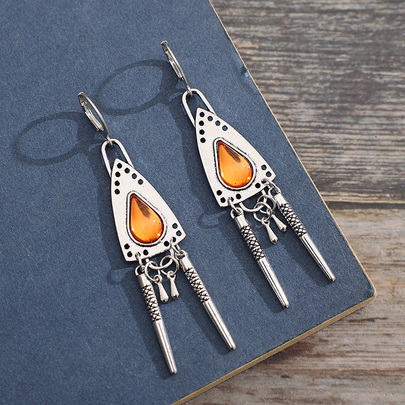 Vintage Geometric Cross Earrings - product image 5