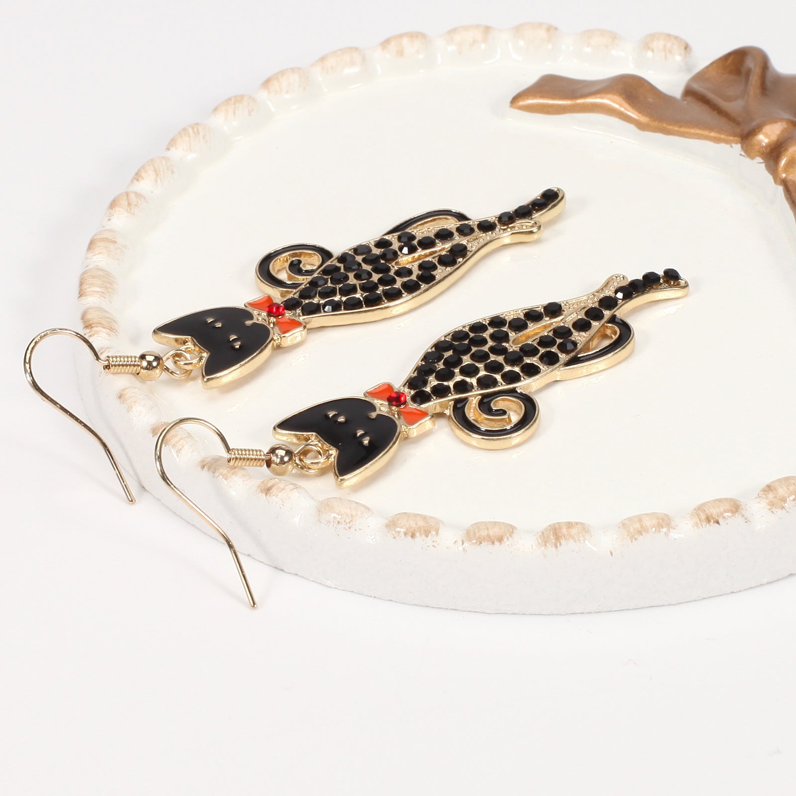 Halloween Earrings Featuring A Little Cat - A Screaming Ghost - A Pumpkin - A - product image 21