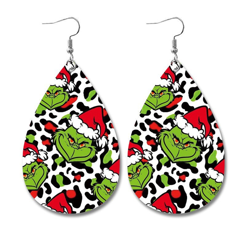 Statement Cross Leather Earrings - product image 5