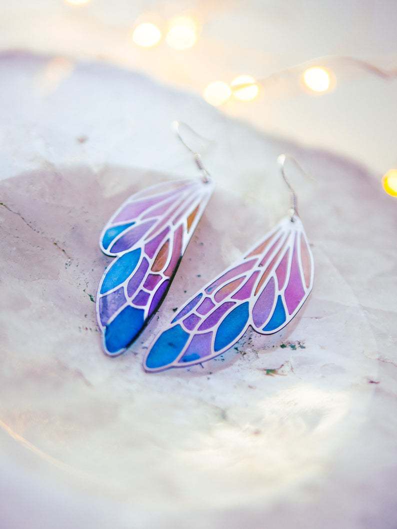 Feather Cross Butterfly Earrings - product image 14