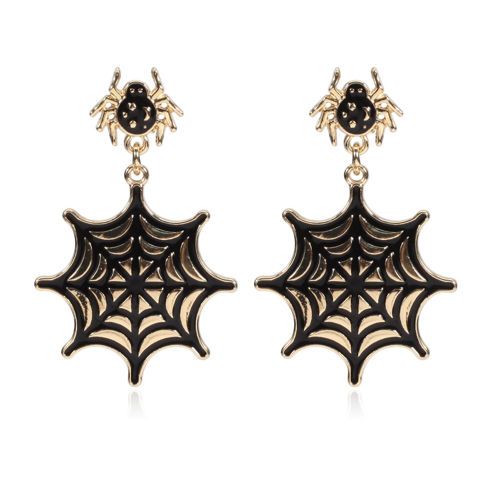 Pumpkin Hat Ghost Skull Bat Spider Web Pattern Earrings Halloween Party Ear - product image 9
