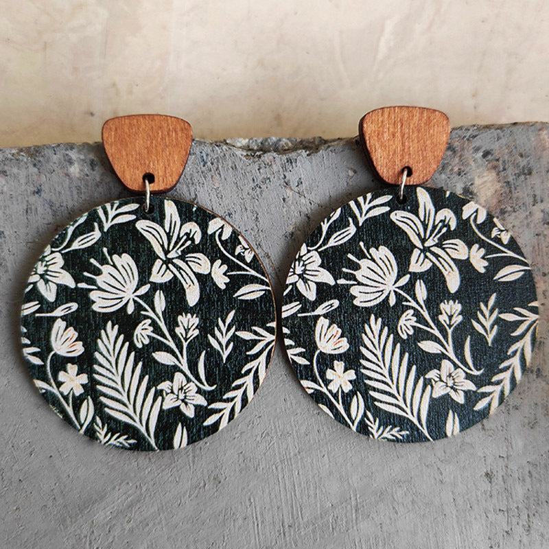 Boho Vintage Floral Earrings