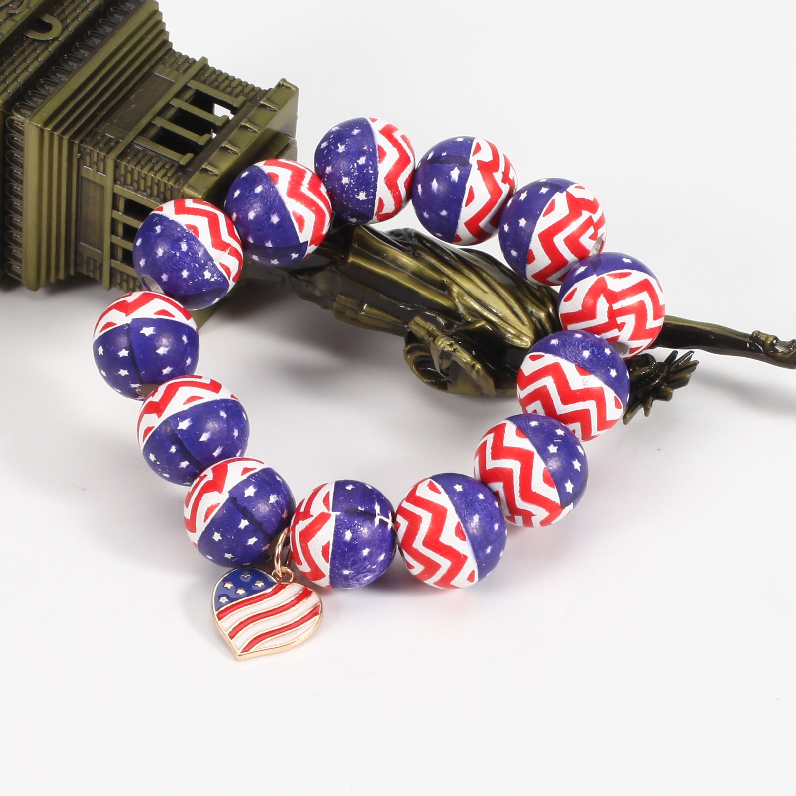 Flag Wood Beaded Bracelet - product image 15