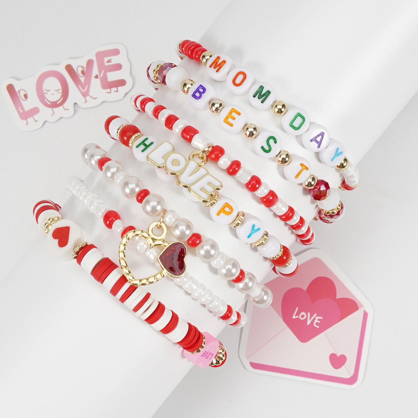 Floral Heart Cross Bracelet - product image 3