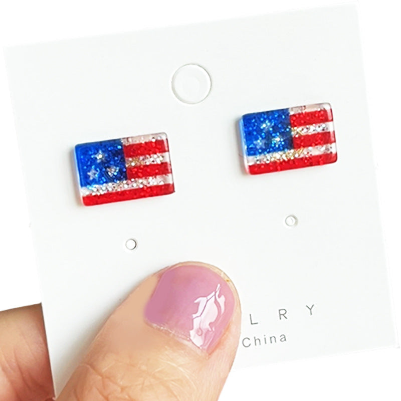 Supply Earrings for Independence Day - Small - Exquisite - Shiny - product image 11