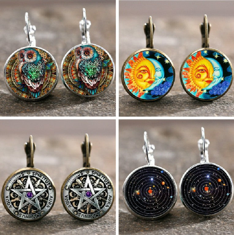 Feather Cross Earrings - product image 1