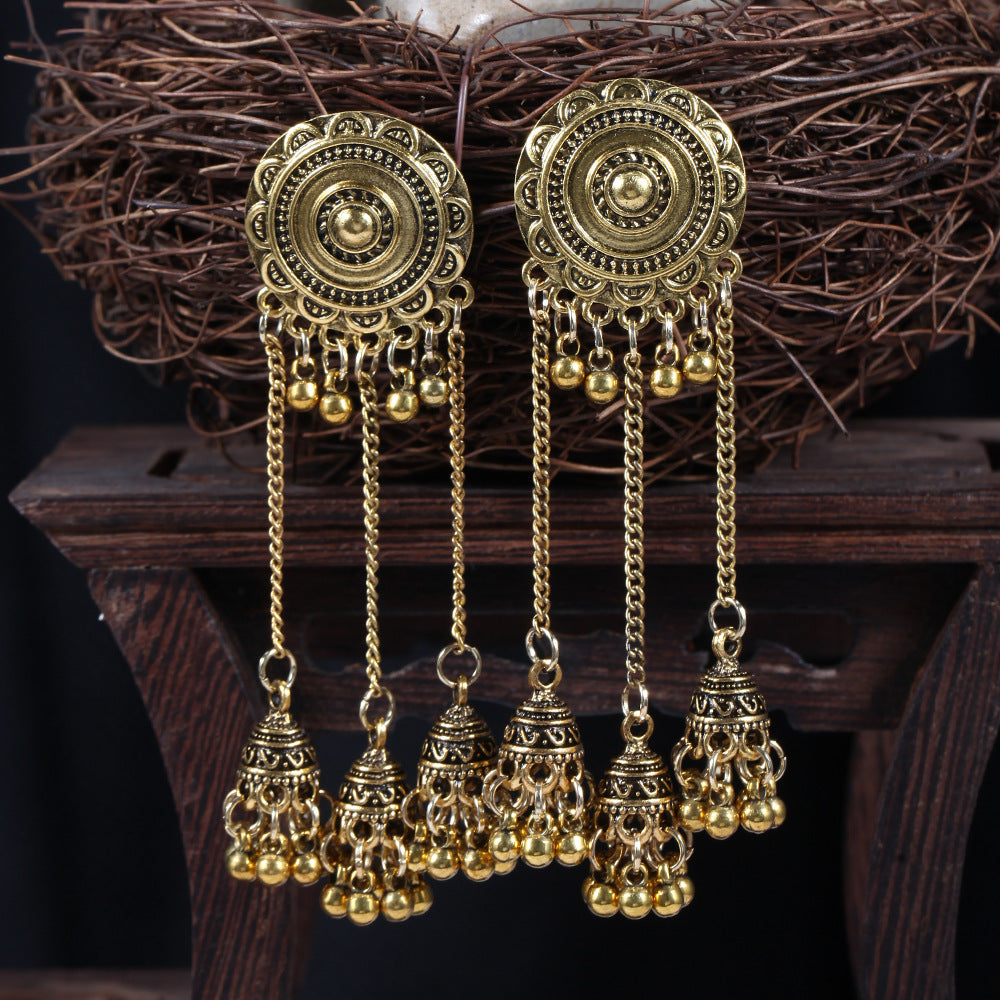 Boho Vintage Floral Beaded Earrings - product image 1