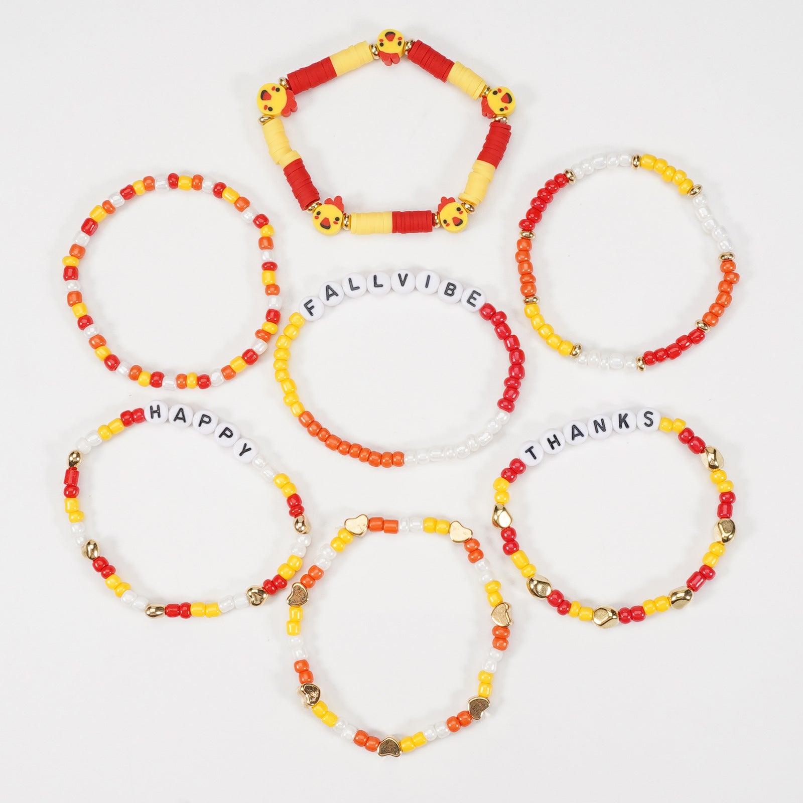 Thanksgiving Bracelet Autumn Maple Leaf Turkey Pumpkin Cartoon Cute Bracelet - product image 11
