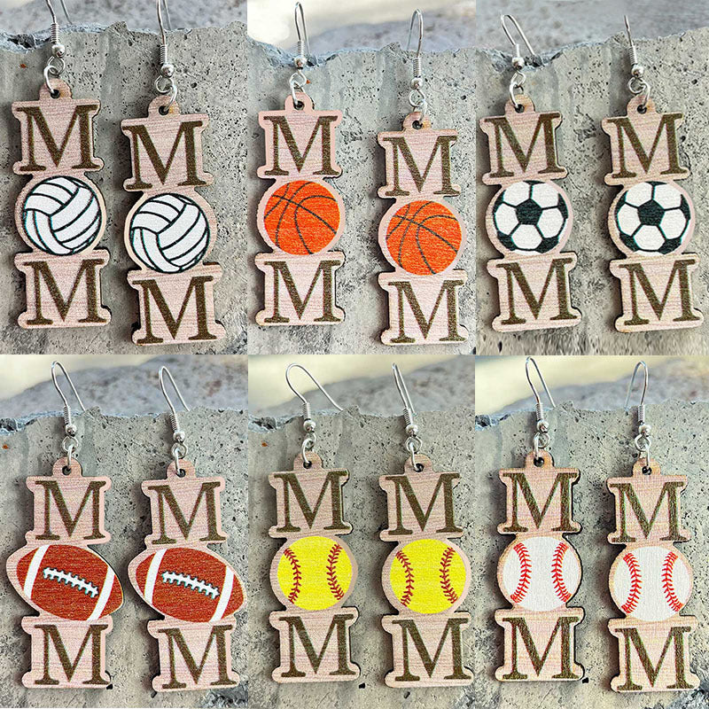 Cross Wood Earrings - product image 1