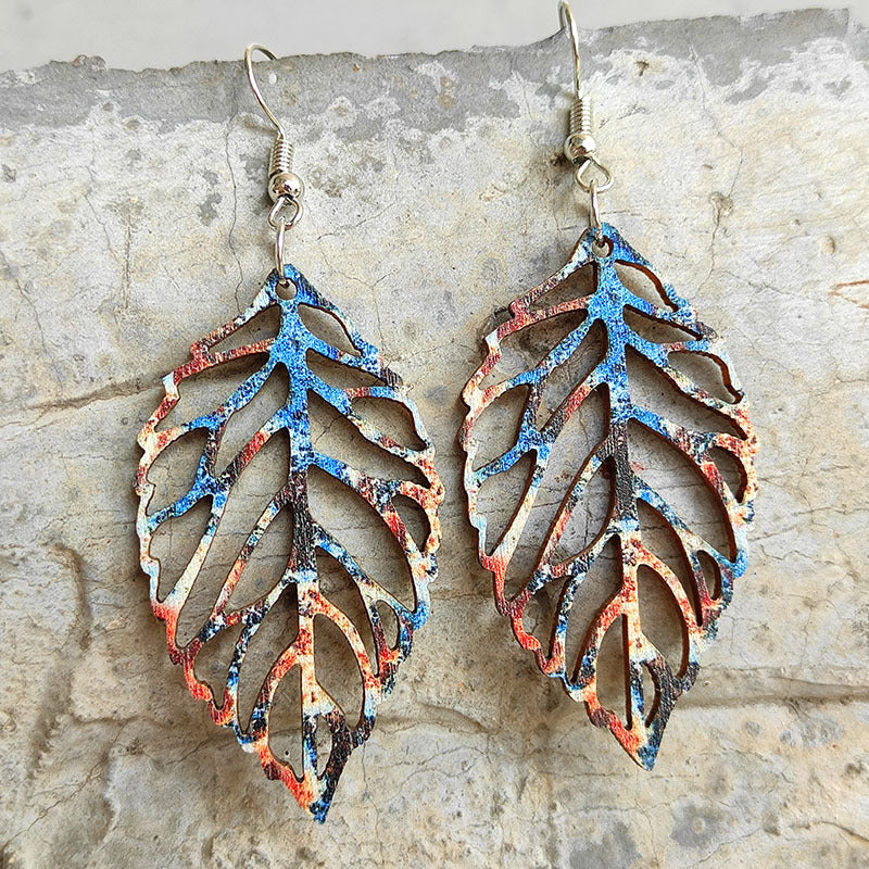 Boho Vintage Wood Earrings - product image 3