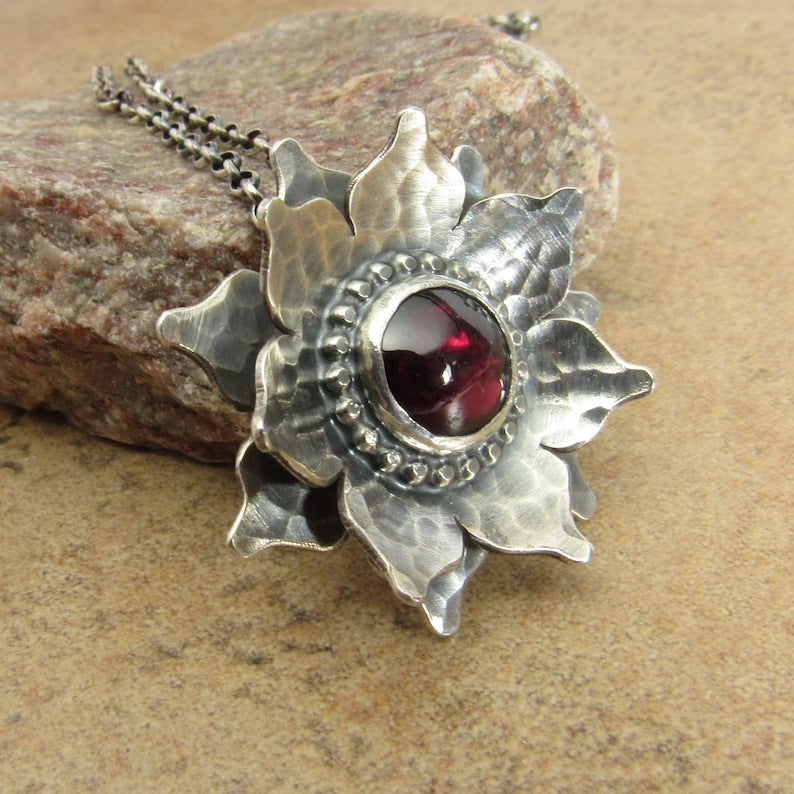 Vintage Moon Cross Necklace