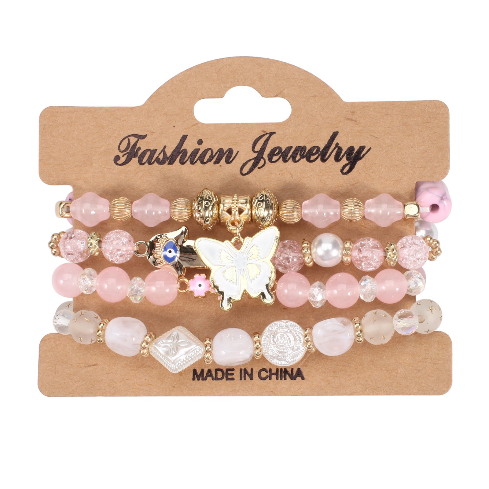 Boho Floral Cross Butterfly Beaded Bracelet - product image 8