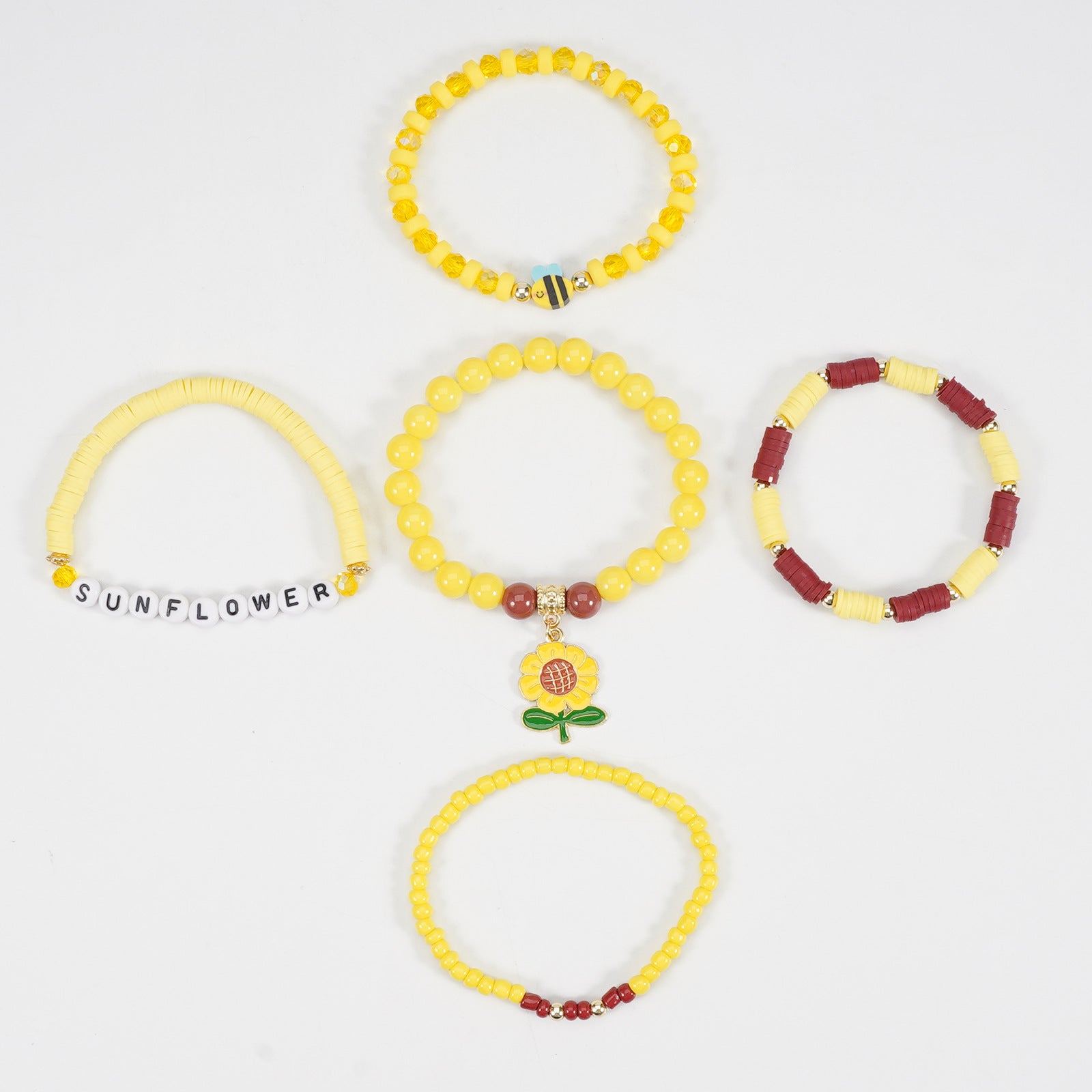 Floral Cross Bee Beaded Necklace - product image 17