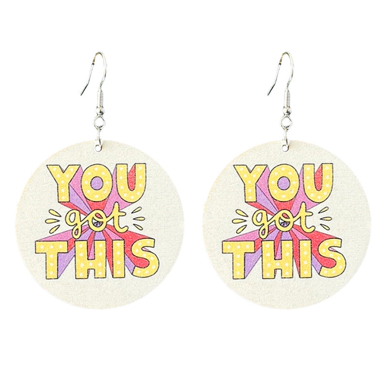 Cross Wood Earrings - product image 12