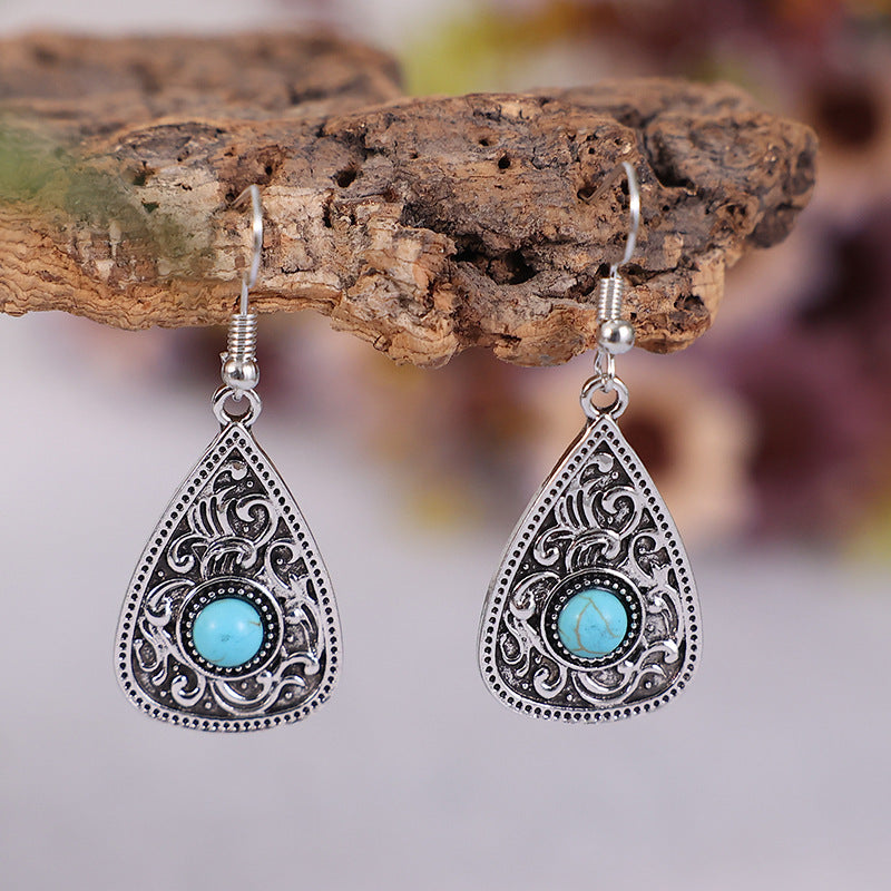 Turquoise Cross Earrings - product image 4
