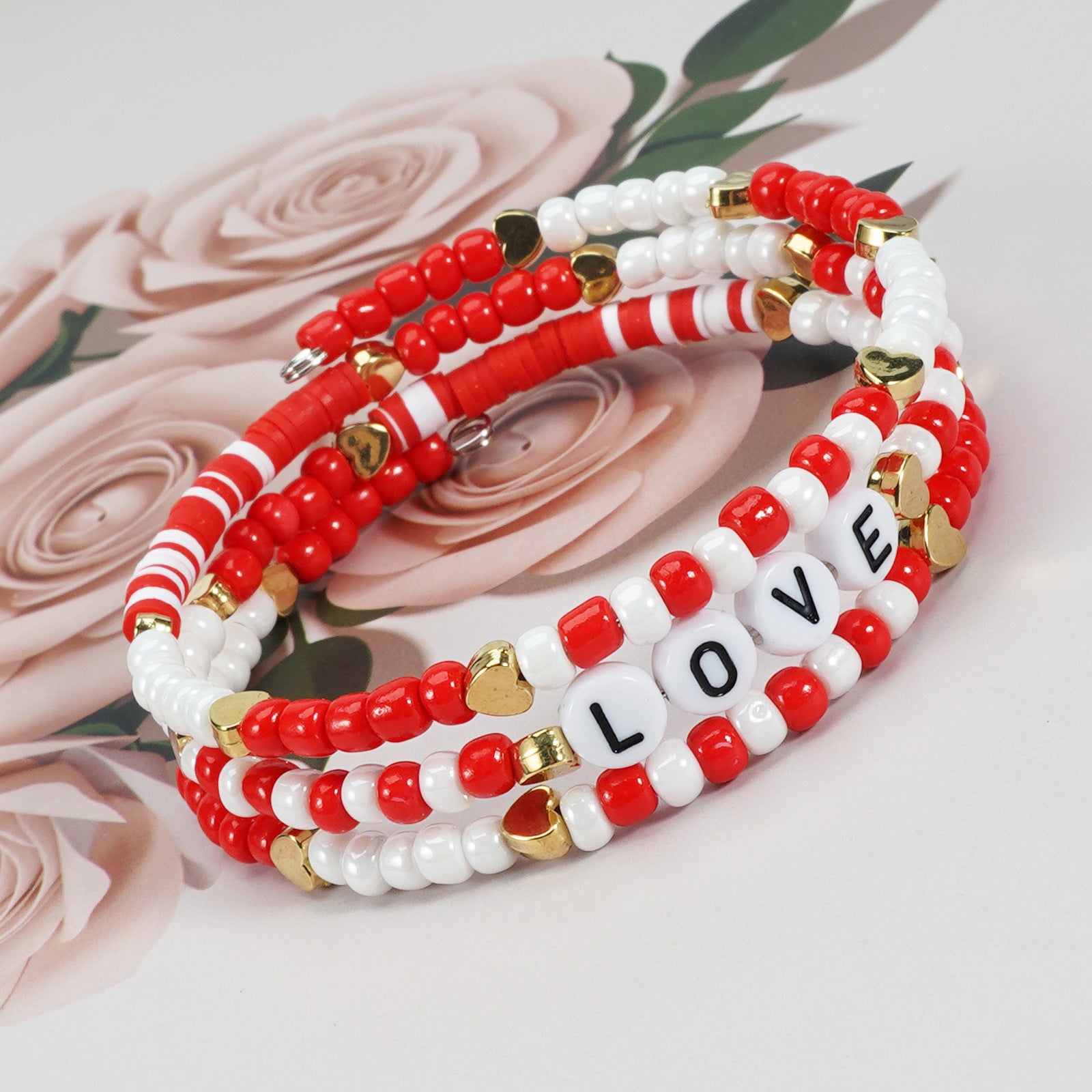 Heart Beaded Bracelet