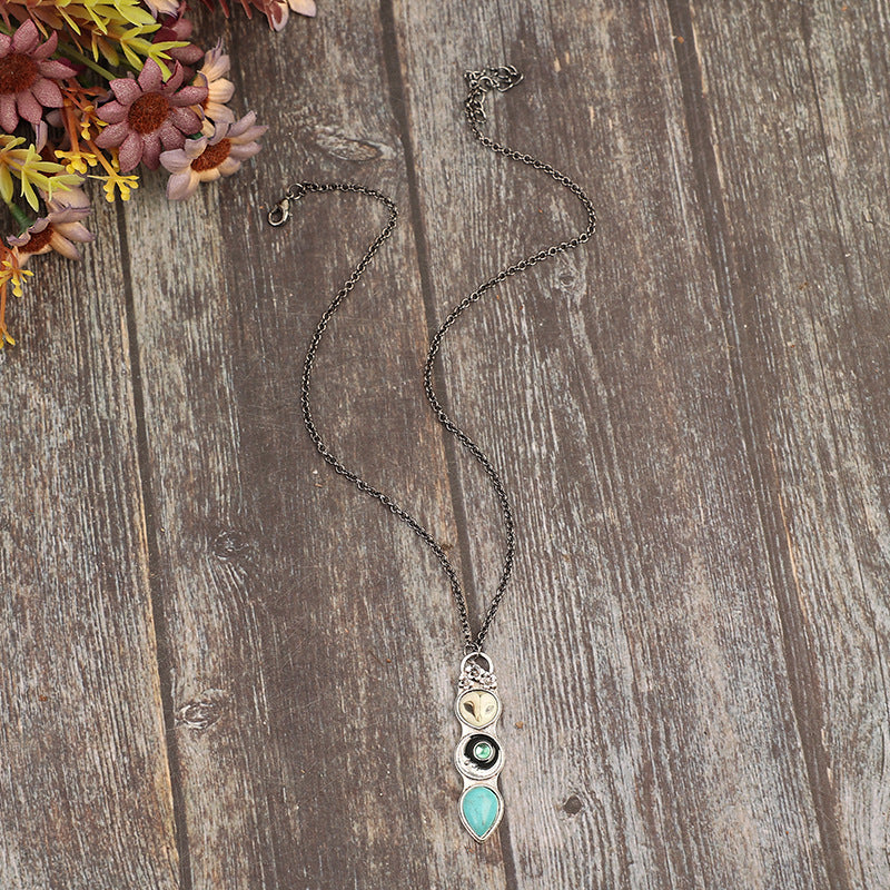 Turquoise Boho Vintage Necklace - product image 5