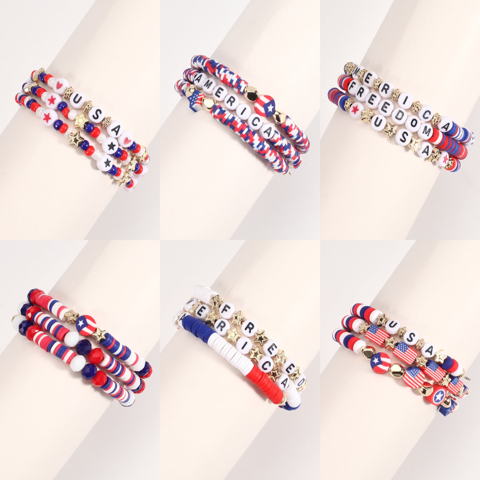 Flag Beaded Bracelet - product image 1
