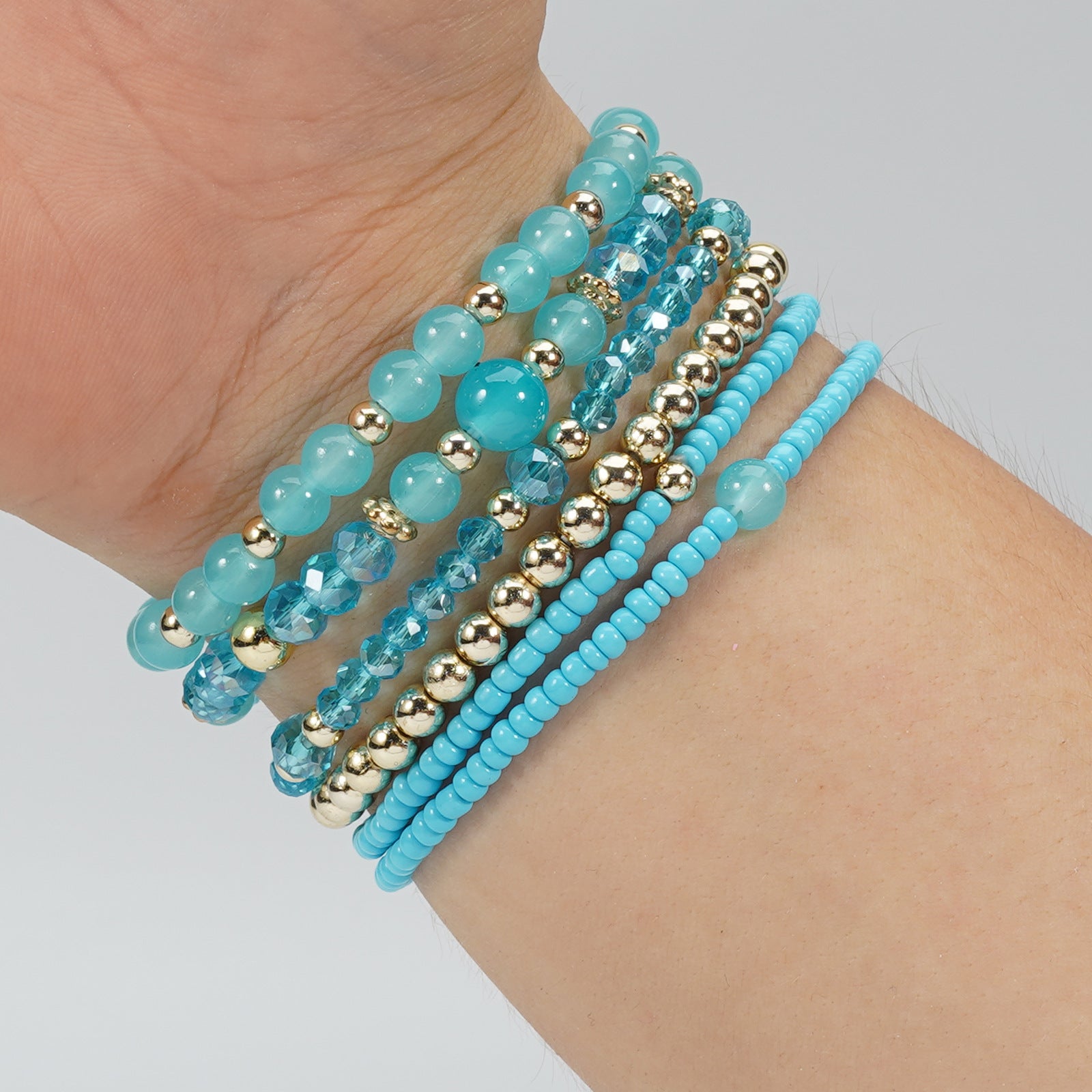 Boho Cross Beaded Bracelet for Women