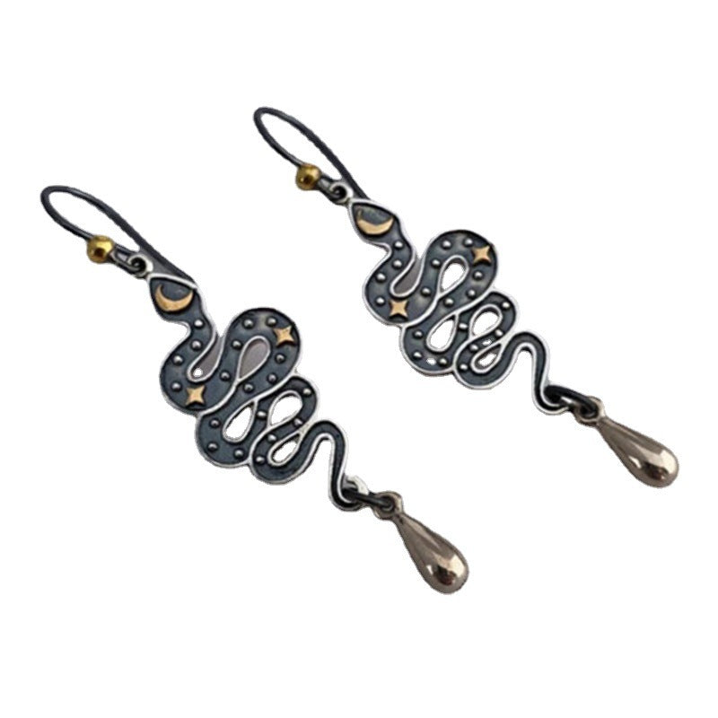 Vintage Moon Cross Earrings - product image 5