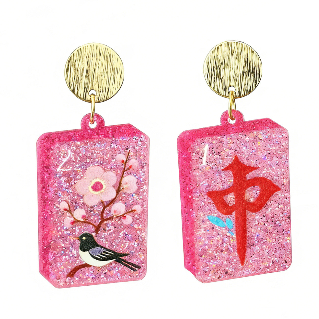 Sourced Jewelry: Popular Mahjong-themed Red Suit - Spades - and Clubs Fun - product image 9