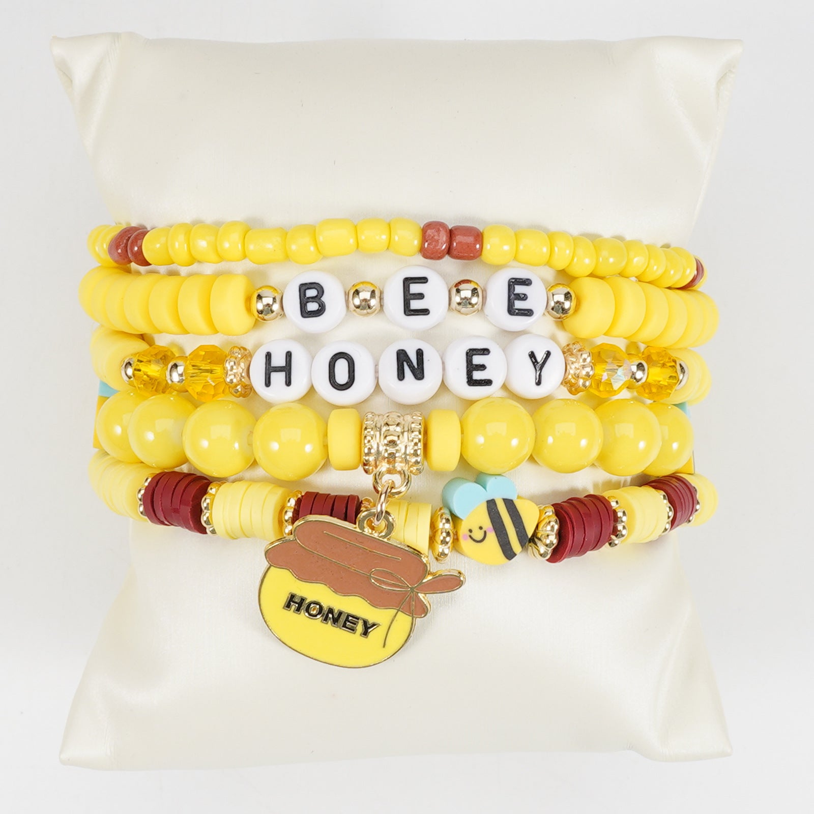 Floral Cross Bee Beaded Necklace - product image 24