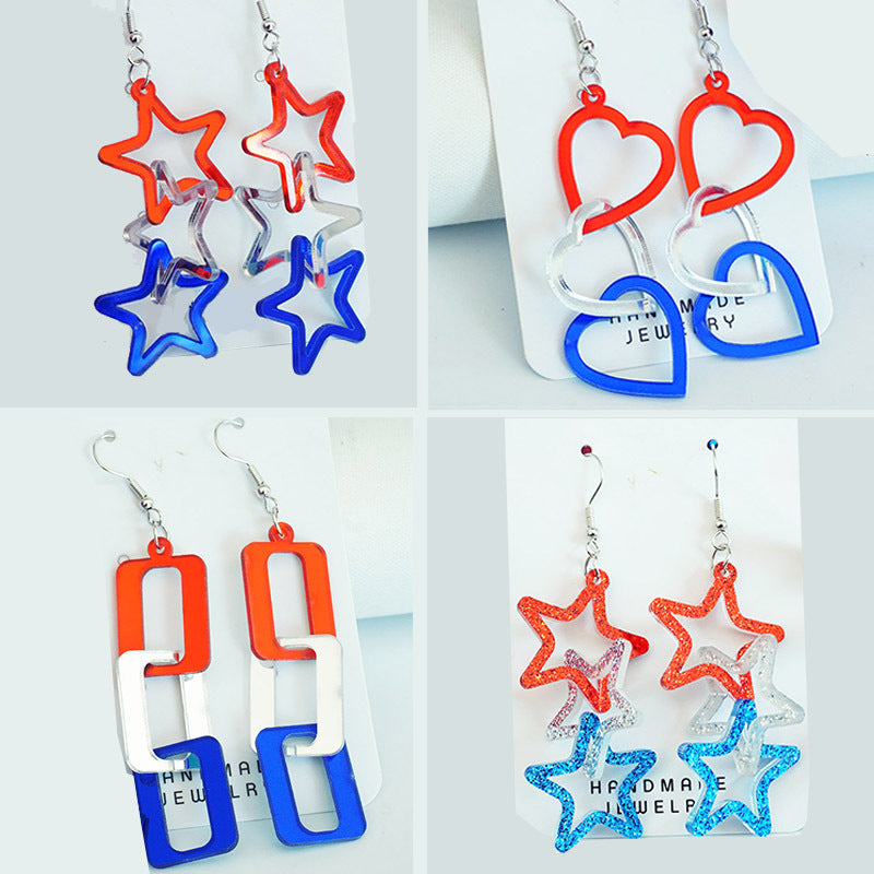 Heart Cross Earrings