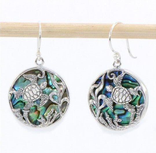Earrings Inlaid with Sea Blue Topaz for Women Creative Rotating Water Drop - product image 28