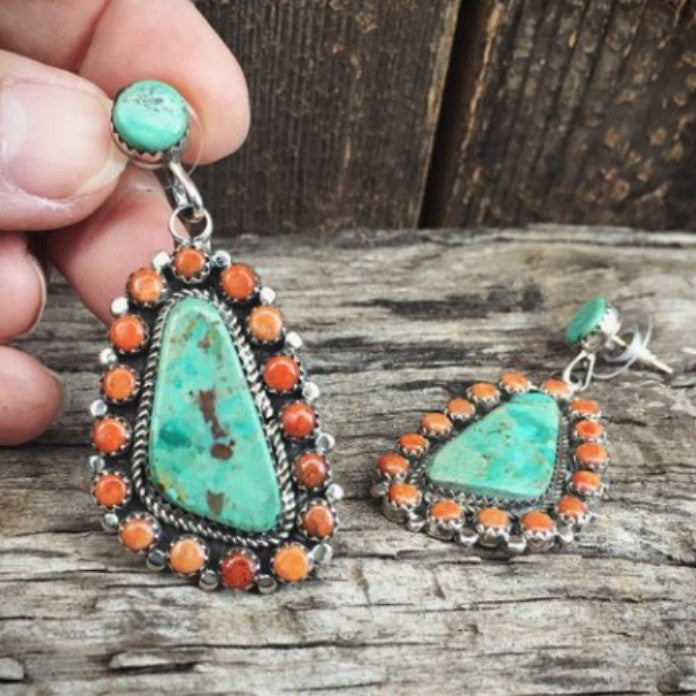 Boho Geometric Resin Earrings - product image 1