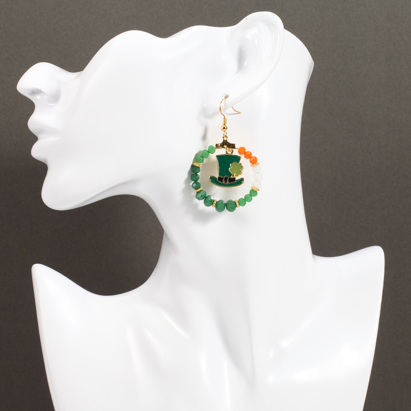 Wine Glass Beaded Crystal Earrings - product image 19