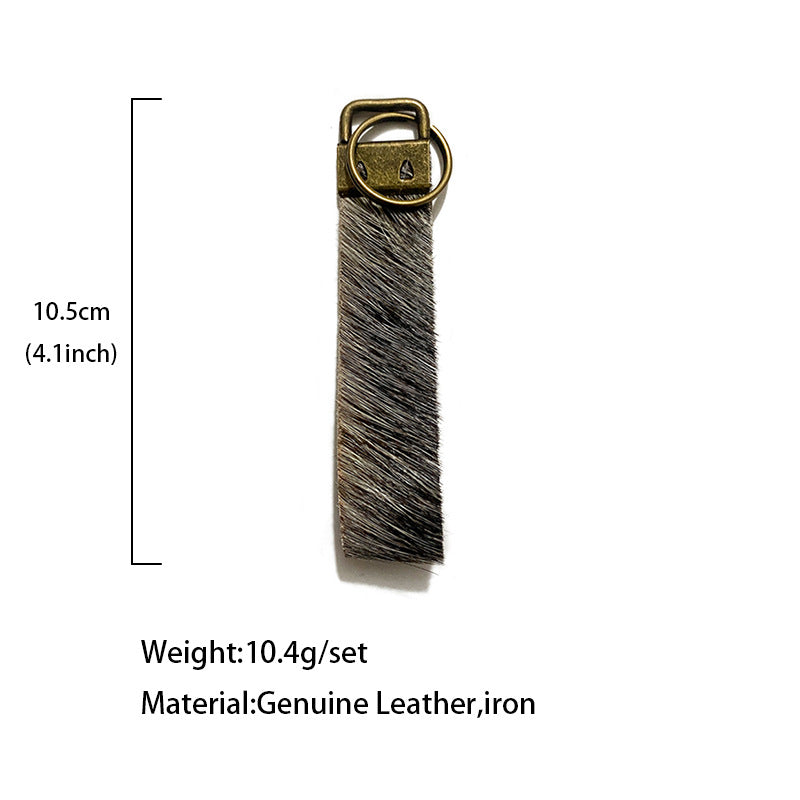 Western Vintage Horse Cross Leather Keychain - product image 5