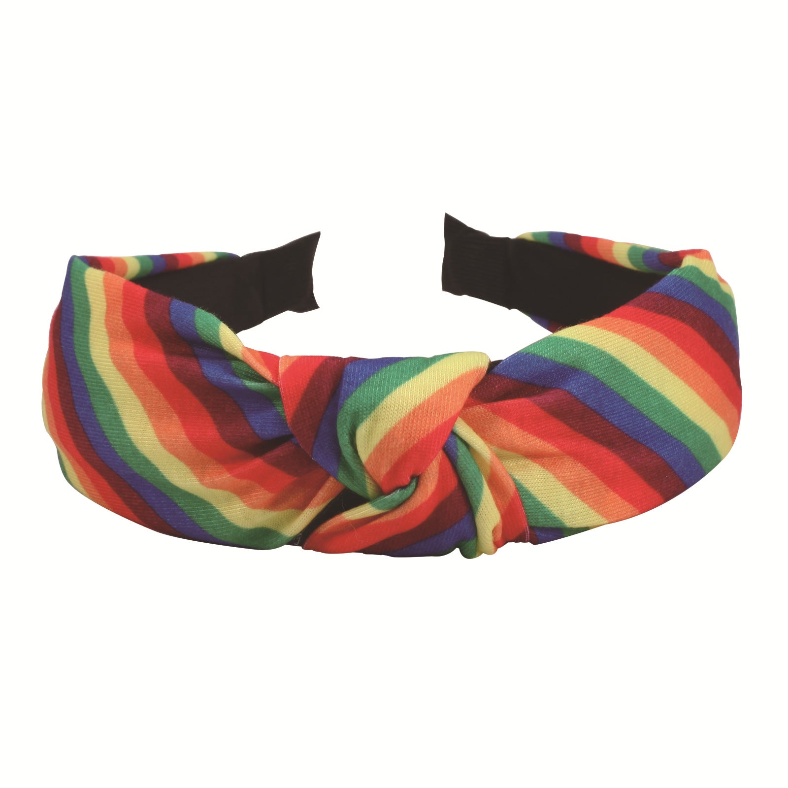 Rainbow Pattern Fabric Headband Knotted Printed Women's Headband Hair
