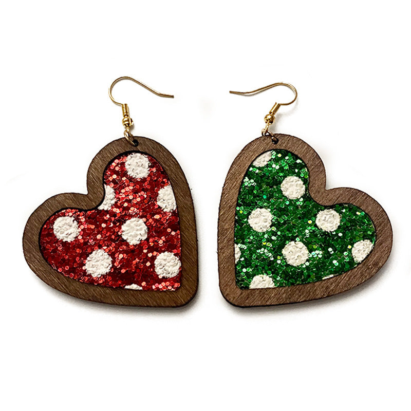 Vintage Heart Leather Earrings - product image 5