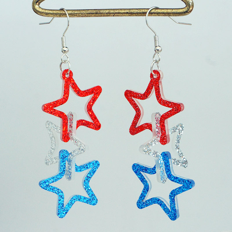 Heart Cross Earrings