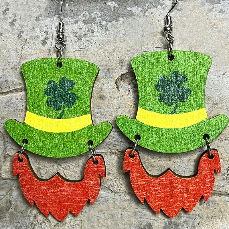 Cross Wood Earrings - product image 3