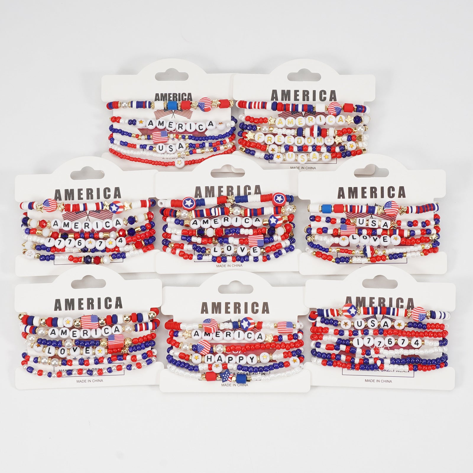 Flag Beaded Bracelet - product image 3