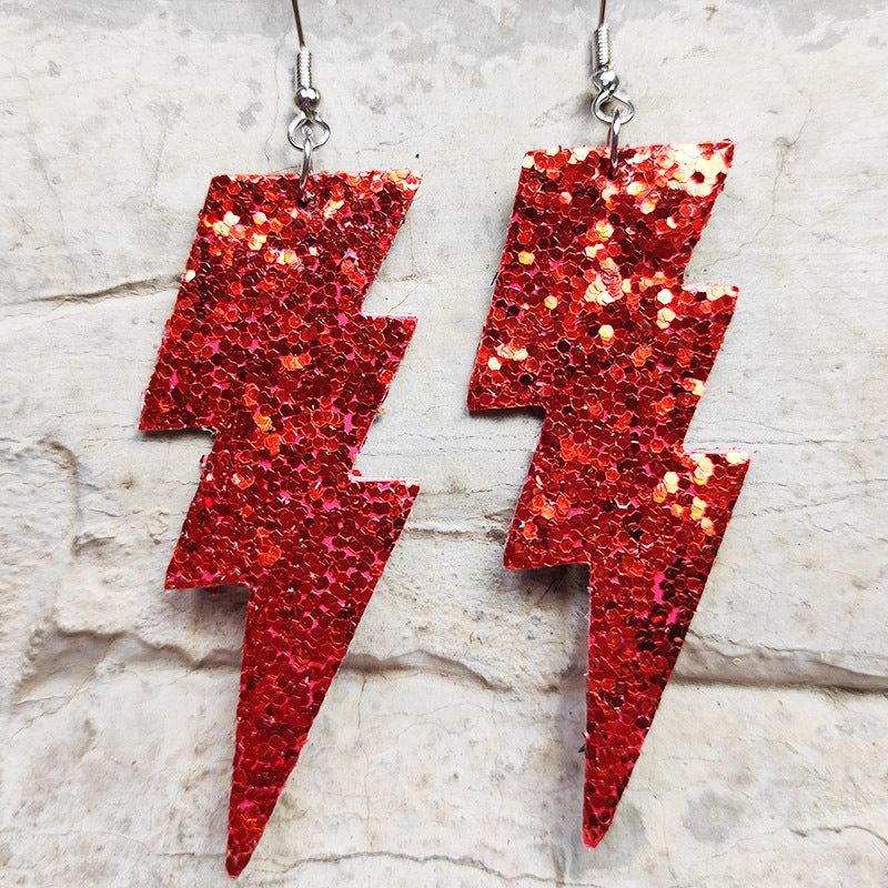 Statement Cross Leather Earrings - product image 2