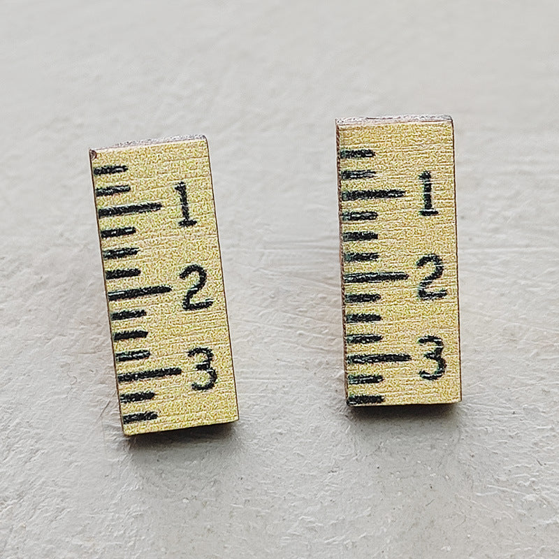 Cross Wood Earrings - product image 3