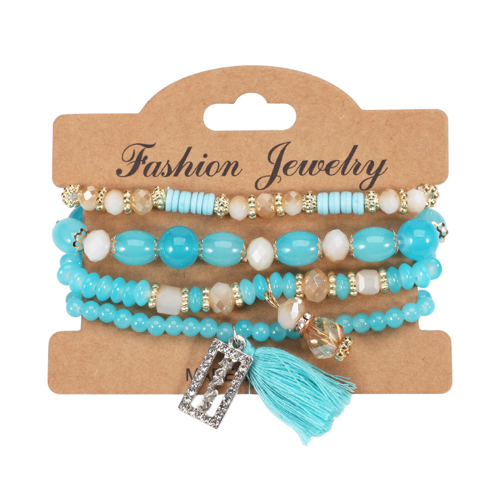 Boho Vintage Beaded Crystal Necklace - product image 9