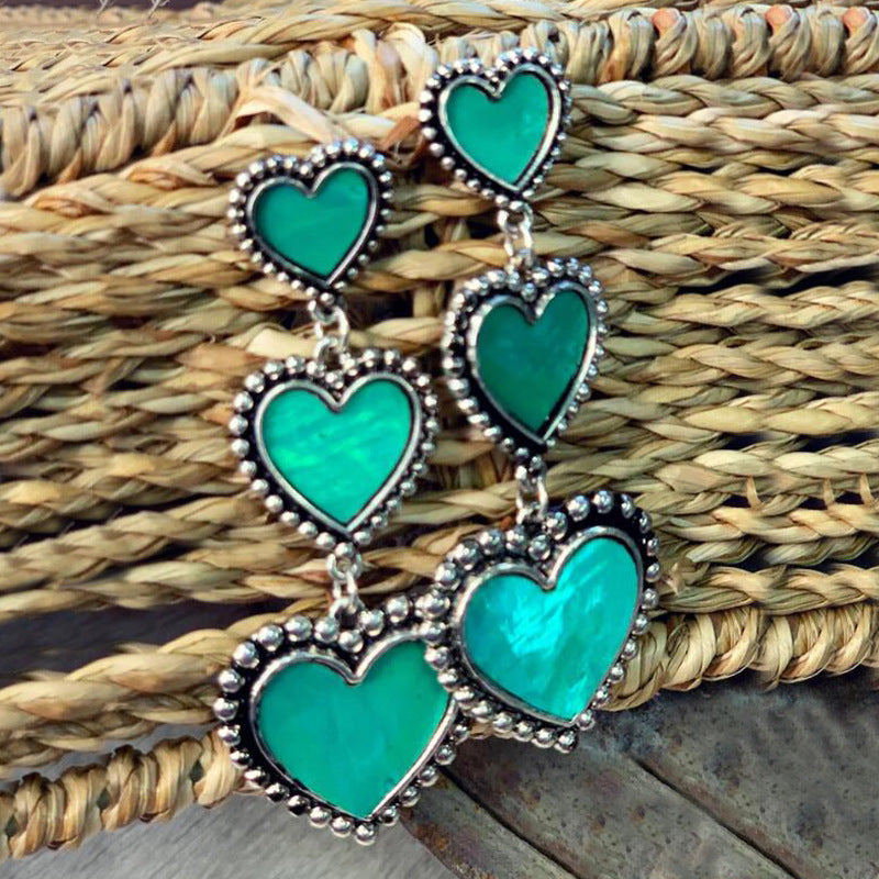 Statement Heart Cross Earrings for Women - product image 1