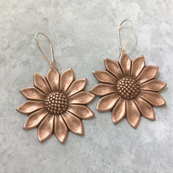 Vintage Floral Cross Earrings - product image 4