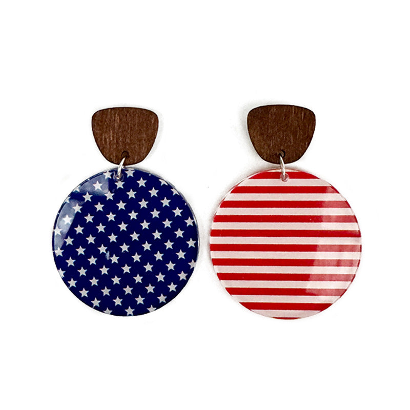 Flag Acrylic Earrings - product image 7