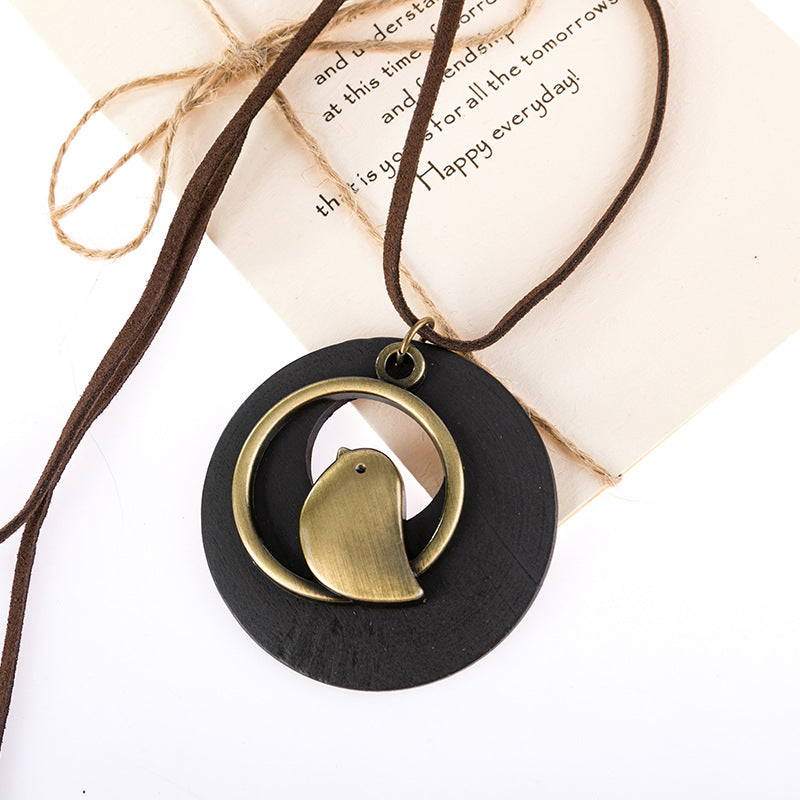 Vintage Wood Necklace