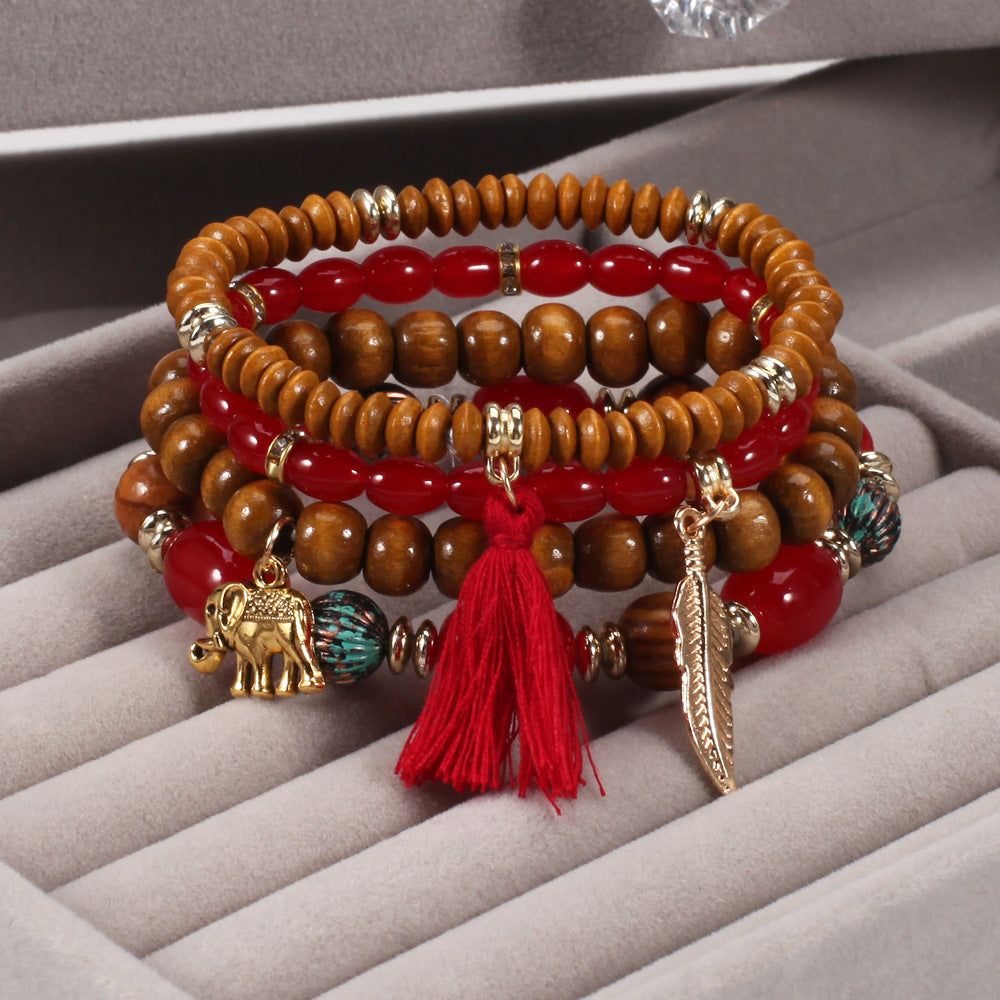 Boho Wood Beaded Necklace - product image 20