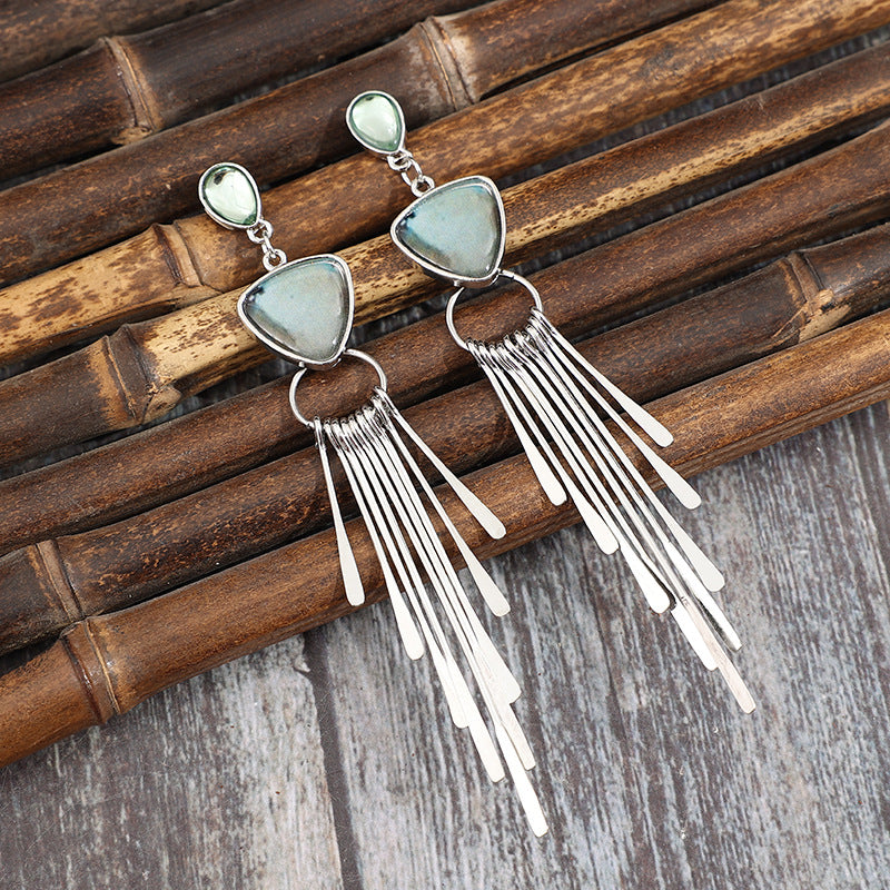 Boho Vintage Geometric Cross Earrings - product image 10