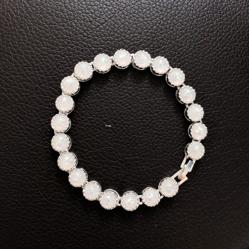 2018new Roman Opal Bracelet Women's Opal Inlaid Silver Bracelet for Women - product image 2