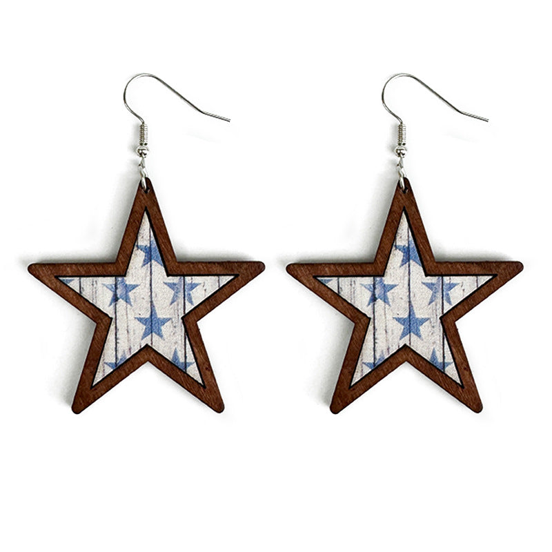 Western Cross Leather Earrings - product image 9