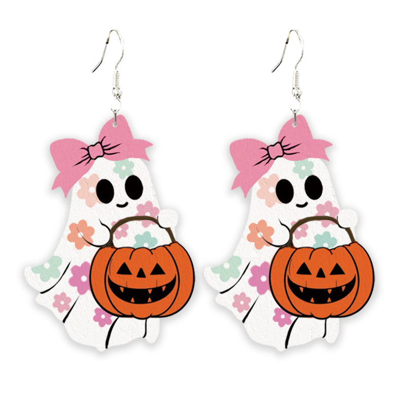 Cross Wood Earrings - product image 2
